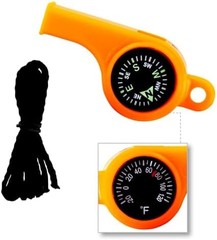 Sun Company TripleWhistle – 3-in-1 Survival Whistle | Compass, Dial