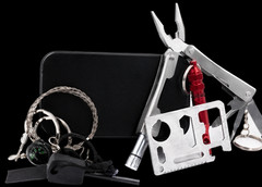 13-in-1 Emergency Survival Kit EDC Multi Tool Fire Starter Camping Hiking Gear