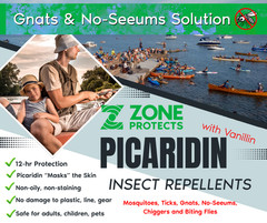 Zone Protects Picaridin Scented Insect Spray DEET Free 2pk 4oz & 8oz Refill