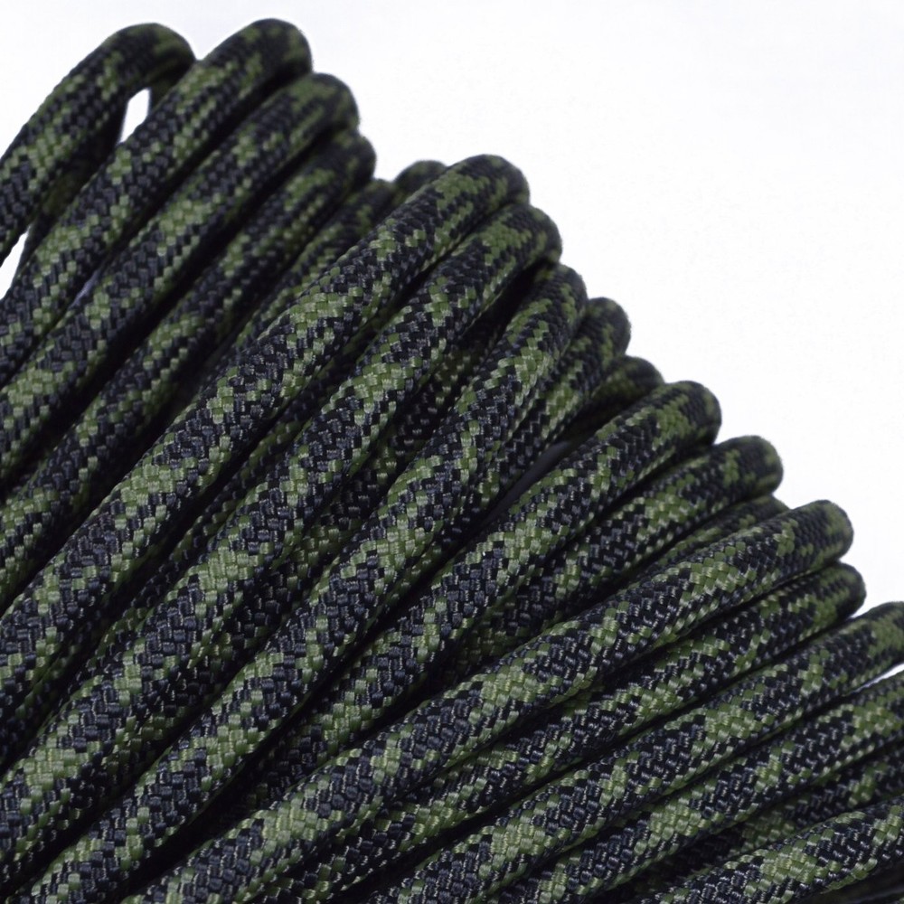 BORED? PARACORD! 550 Paracord Type III 7 25 feet, Olive Drab and Moss Camo