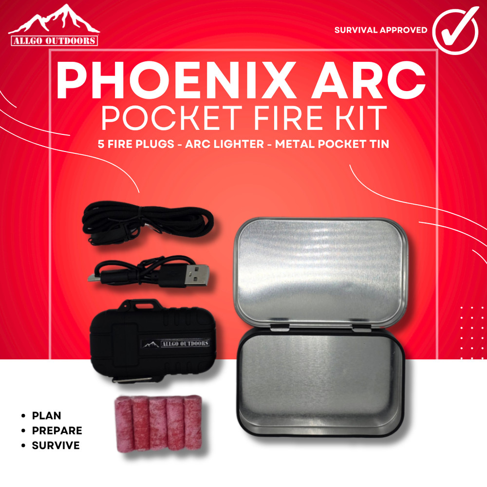 Allgo Outdoors Phoenix Arc Pocket Fire Kit – Survival Fire Pocket Kit