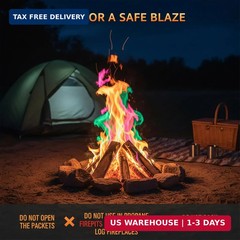 Magic Campfire Fire Color Changing Packets for Fire Pit (25 Pack) Outdoor Firepl