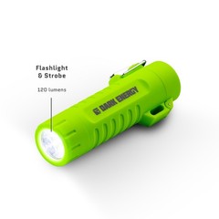 Dark Energy Dual-Arc Plasma Lighter with Mini Flashlight and Strobe, Green