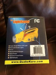 Solar Powered Flashlight Radio with DC12V Charging Socket