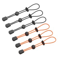 Climbing Stick Holder, Backpack Hiking Pole Ropes 8 Inch & 6 Pcs & Black/Orange