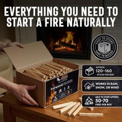 10lb Fatwood Fire Starter Sticks | 100% Natural Fire Starters For Campfires