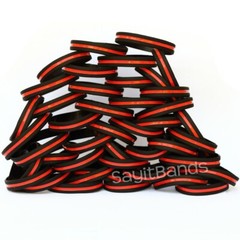 Set of CHILD Size Thin RED Line Bracelets Fire Fighter Department Wristband Lot