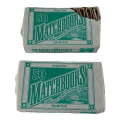 D.D. Bean & Sons Thank You 50 Matchbooks Unopened , Extra Used Box