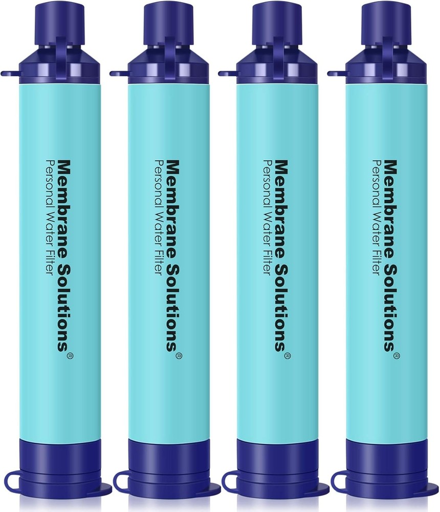 Filtro de agua tipo pajilla S1 portátil, certificado para camping y emergencia