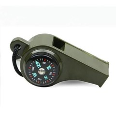 3-in-1 Survival Whistle with Compass & Thermometer for Camping & Emergencies