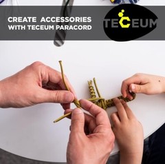 TECEUM Black Paracord 550 Lb Heavy Duty Tactical Rope Cord Camping Outdoor 100ft
