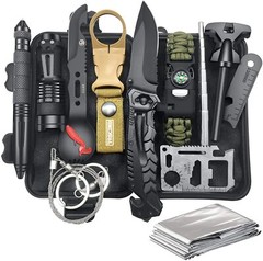 Survival Kit 12 in 1, Fishing, Hunting, Camping Survival Kit