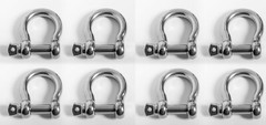 8x Bow Shackle Marine 304 Stainless Steel 5mm 3/16″ Clevis Boat Rigging Bracele