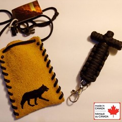 ALPHA POUCH EDC NECKLACE Survival Card 32 Tools Knife Fire Fishing Kit Compass