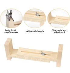 Adjustable Length Paracord Jig Bracelet Maker Wooden Frame Woven Braiding DIY
