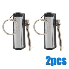 2Pcs Permanent Match Keychain Emergency Lighter Survival Tools Waterproof –