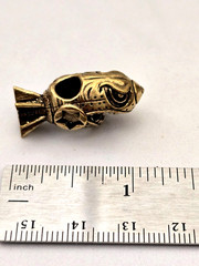 Shark Missile Brass Knife Bead Punk EDC DIY Paracord Woven Lanyard Pendant