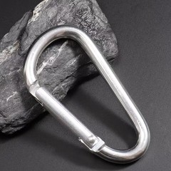 2″ Aluminum D Ring Carabiners Clip Keychain Carabiner Clip Set Outdoor Camping