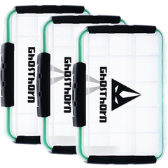 Ghosthorn Fishing Tackle Box, Waterproof 3600 and 3700 3600 (3 Packs), 3600*3