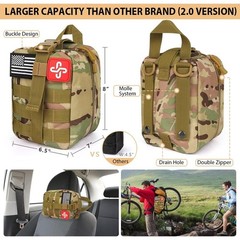 250 in 1 Survival Kit First Aid Tools Hunting Camping Emergency Outdoor Gear New