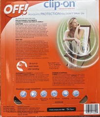 Off! Clip On Mosquito Fan Circulated Repellent 2 Units + 6 Refills Sealed NOS