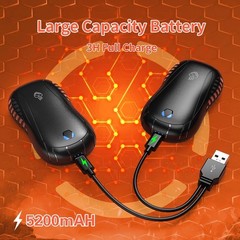 2 Pack Rechargeable Hand Warmers USB Electric Hand Warmer 3 Heat Setting Outdoor