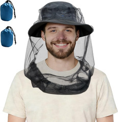 2-Pack Mosquito Head Net, Ultra Large & Breathable Bug Net | Insect, Fly & Bee P