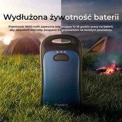 Ocoopa UT4 Urban Electronic Hand Warmer UT3061 Black, 2x 3000mAh, Up to 2