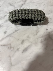 Paracord Survival Bracelet, 12 1/2 Feet Of 550 Lb 7 Strand .
