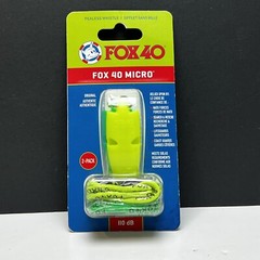 Fox 40 Micro 2-Pack Pealess Whistles with Matching Lanyards