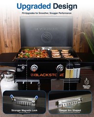 Grease Gate Blocker for Blackstone Griddle, Mesh Screen for Blocking Food fro…