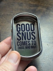 EMPTY Camel Mint Snus Tin Set (2) w/ Phrases 3″ Crafts/Survival/Fishing Storage