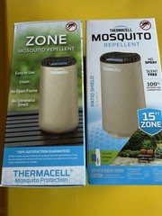 THERMACELL Mosquito Repellent Zone Device 15ft No Spray Scent Free NEW 2 Pack