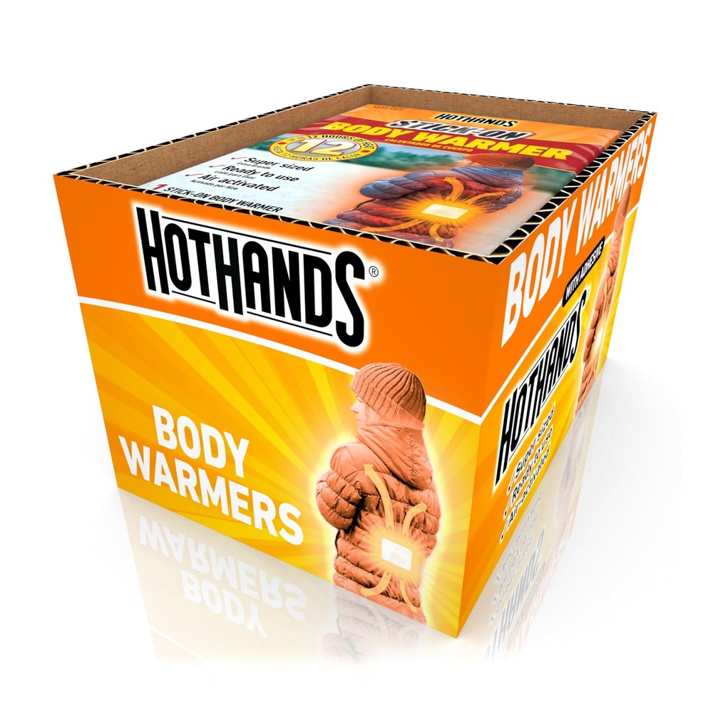 Hothands 12 Hour Adhesive Body Warmers – Bulk Value Pack Of Air Activated