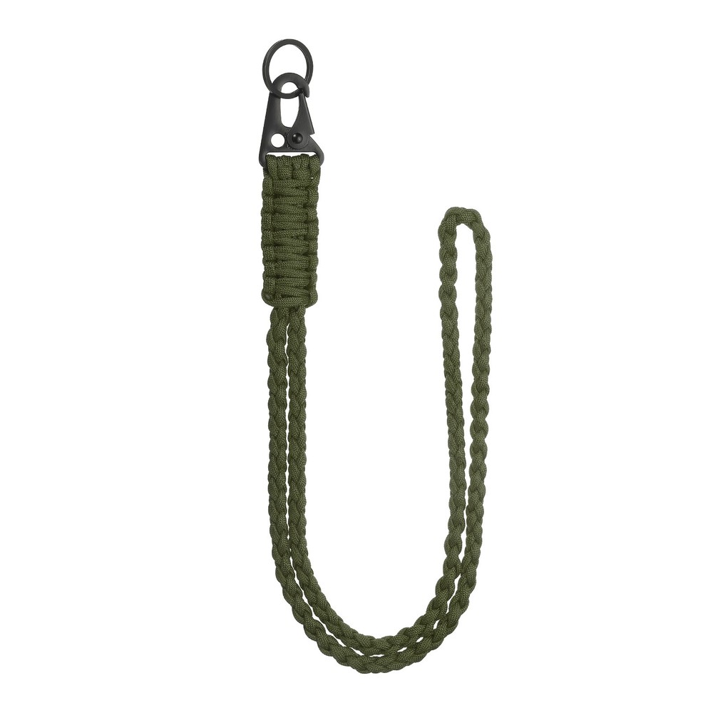 Paracord Lanyard, 550 Heavy Duty Keychain Necklace Lanyard (Army Green)
