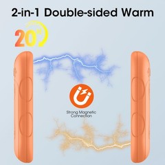 2 Pack Electric Hand Warmer Pocket Warmer Reusable 6000 Mah, Pad…