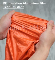2Pcs Emergency Hooded Poncho Insulated PE Rain Coat Windproof Outdoor Hiking