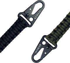 Paracord Keychain with Carabiner, Key Fob Braided Lanyard Keychain with Utility