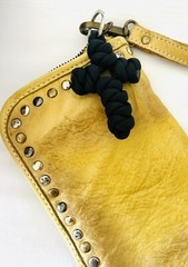 New Handcrafted Paracord Cross Black Key Ring Fishing Camping Survival Tool Gift