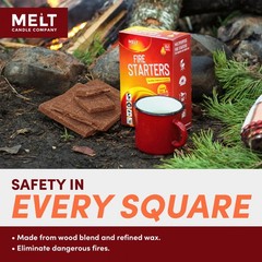 Melt Candle Company Fire Starter Squares, 160 Pieces – Fire Starters Kit for …