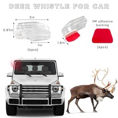 4PCS White Deer Whistles for Car, Automotive – Save a Deer Whistles to 4 PCS