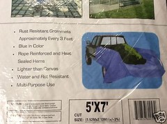 Utility grade poly tarp survival prepper bug out bag hiking boating disaster
