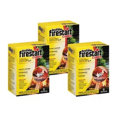Duraflame Firestart Cubes Firelighters, 18 Pack (3 Pack) 3 Pack, Brown