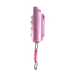 Pepper Defense 4-PACK Pink Pepper Spray Finger Grip Holster w/Belt Clip UV DYE
