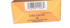 8 piece Diamond Strike-A-Fire Starter Match Sticks Firestarter Logs 12min. Burn