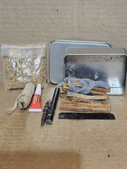 Pocket Fire Starter Tinder Kit In Altoids Style Tin Unused Complete 3.75×2.75×1