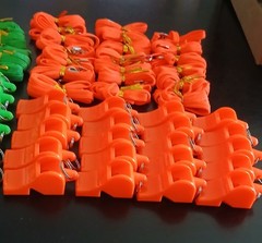 36pcs Plastic Whistles with Lanyard
