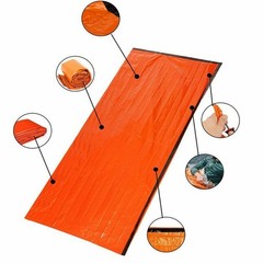 2X Outdoor Survival Sleeping Bag Emergency Thermal Keep Warm Waterproof Camping