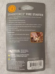 NIP SparkForce Fire Starter with Durable Construction and Lanyard for Camping