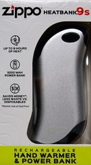 Zippo Heatbank 9s Rechargeable Hand Warmer and 5200 MAH Power Bank